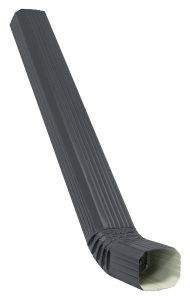 Труба прямоугольная с коленом Vortex Matt 1м RAL 7024