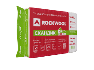 Rockwool Лайт Баттс Скандик 800x600x100 мм (6 плит)
