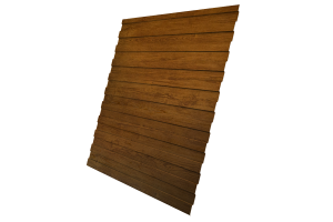 Лист профилированный С8А 0,45 Print Premium Golden Wood