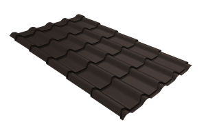 Металлочерепица Kamea Drap 0,45 RR 32 темно-коричневый