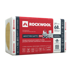Rockwool Акустик Баттс Про 1000x600x100 мм (4 плиты)