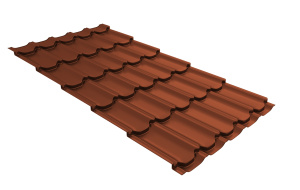 Металлочерепица Kvinta plus Satin Matt 0,5 RAL 8004