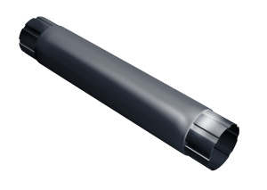Труба круглая GRAND LINE  100 мм 1 м RAL 7024