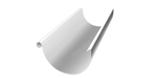Желоб полукруглый Optima, 125мм, 2м, RAL 9003