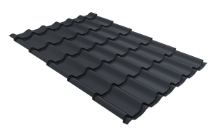 Металлочерепица Classic 0,45 Drap RAL 7024 мокрый асфальт